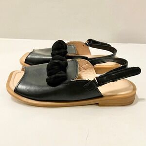 Girls Bowknot Sandals‎ Flat Slingback Toddler Shoes Sz 28 (US 10.5)